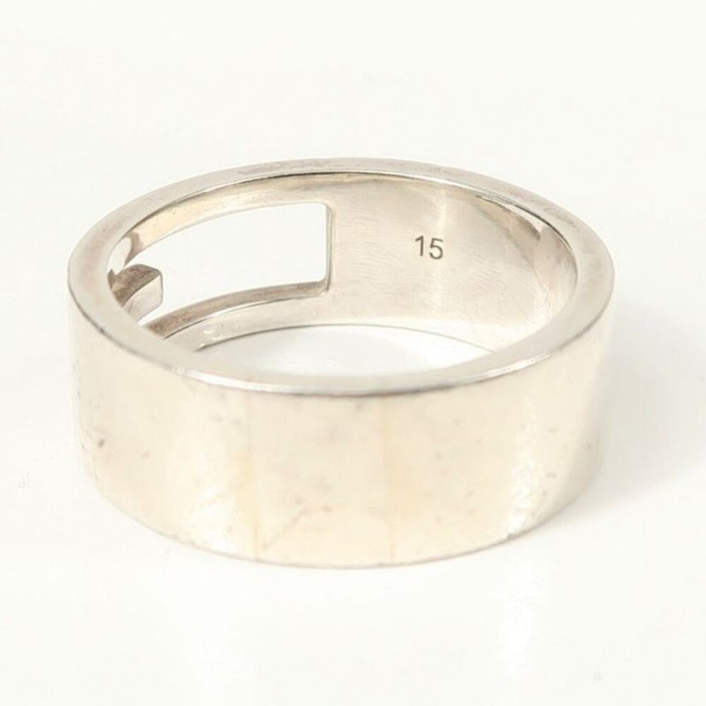 Gucci Ring Size 15 Interlocking G Logo Ra5175 - Picture 10 of 10